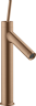 Купить купить смеситель для раковины axor starck 170, однорычажный, с тонкой рукояткой, с не запираемым сливным набором, шлифованное красное золото арт. 10123310