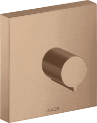 Запорный вентиль AXOR ShowerSolutions 120/120, скрытого монтажа, шлифованное красное золото арт. 10972310
