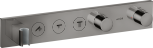 Купить купить термостат axor showersolutions select 530/90, для 3 потребителей, скрытого монтажа, полированный черный, хром арт. 18356330