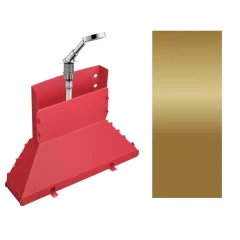 Набор на край ванны Axor Secuflex, с ручным душем, полированная бронза арт. 19418130