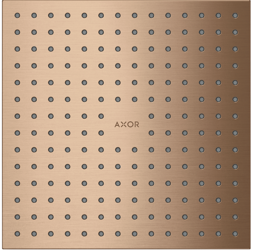 Купить купить верхний душ axor showersolutions 250/250 1jet, потолочный монтаж, шлифованное красное золото арт. 35309310