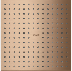 Верхний душ Axor ShowerSolutions 250/250 1jet, потолочный монтаж, шлифованное красное золото арт. 35309310