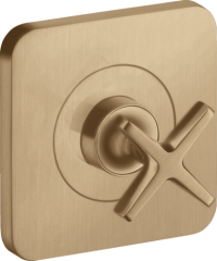 Запорный вентиль AXOR Citterio E 120/120, скрытого монтажа, матовая бронза арт. 36771140