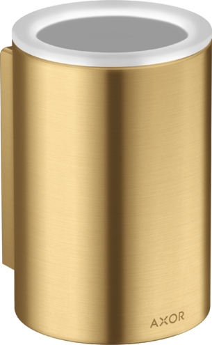 Купить купить стаканчик для зубных щеток axor universal circular настенный, матовое золото арт. 42804250