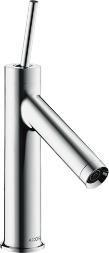 Купить купить смеситель для раковины axor starck 90, однорычажный, с тонкой рукояткой, с не запираемым сливным набором, хром арт. 10117000