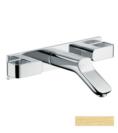 Купить купить смеситель для раковины axor urquiola, на 3 отверстия, скрытого монтажа, с изливом 168 мм, шлифованная медь арт. 11042950