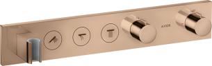 Купить купить термостат axor showersolutions select 530/90, для 3 потребителей, скрытого монтажа, полированное красное золото арт. 18356300