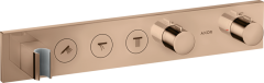 Термостат AXOR ShowerSolutions Select 530/90, для 3 потребителей, скрытого монтажа, полированное красное золото арт. 18356300