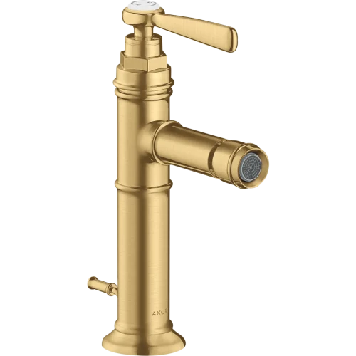 Купить купить смеситель для биде axor montreux, однорычажный, со сливным гарнитуром, шлифованное золото арт. 16526250