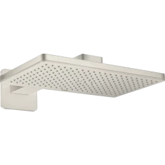 Верхний душ Axor ShowerSolutions, softcube, с держателем и розеткой, 1 jet, 460x270 мм, сталь арт. 35274800