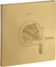 Купить купить термостат axor citterio highflow с крестообразной рукояткой, матовое золото арт. 39716250