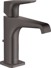 Смеситель для раковины AXOR Citterio E 130, с рычаговой рукояткой, со сливным гарнитуром, матовый черный, хром арт. 36110340