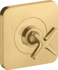 Запорный вентиль AXOR Citterio E 120/120, скрытого монтажа, матовое золото арт. 36771250