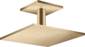Купить купить верхний душ axor showersolutions 300/300 1jet, с потолочным подсоединением, матовая бронза арт. 35316140