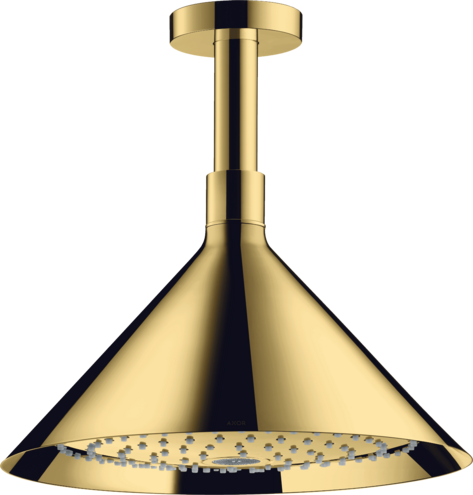 Купить купить верхний душ axor showers/front 240 2jet, с потолочным подсоединением, полированное золото арт. 26022990