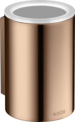 Стаканчик для зубных щеток AXOR Universal Circular настенный, полированное красное золото арт. 42804300