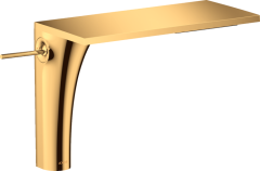 Смеситель для раковины Axor Massaud, однорычажный, 220, для накладной раковины, с не запираемым сливным набором, полированное золото арт. 18020990