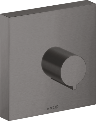 Купить купить запорный вентиль axor showersolutions 120/120, скрытого монтажа, шлифованный черный, хром арт. 10972340