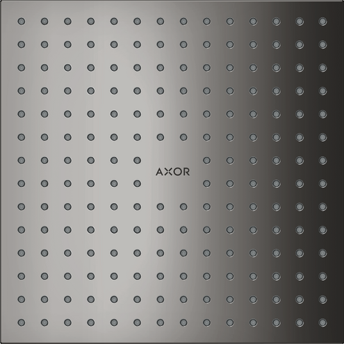 Купить купить верхний душ axor showersolutions 250/250 1jet, потолочный монтаж, полированный черный, хром арт. 35309330