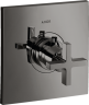 Купить купить термостат axor citterio highflow с крестообразной рукояткой, полированный черный, хром арт. 39716330