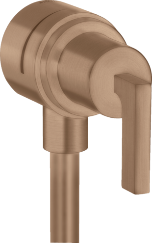 Купить купить шланговое удлинение axor citterio с клапаном обратного тока, с запорным вентилем, с рычаговой рукояткой, матовое красное золото арт. 39882310