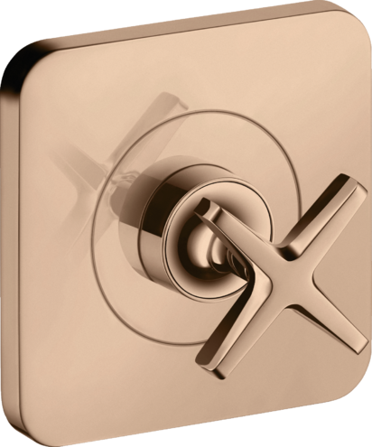 Купить купить запорный вентиль axor citterio e 120/120, скрытого монтажа, полированное красное золото арт. 36771300