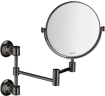 Купить купить зеркало косметическое axor montreux полированный черный, хром арт. 42090330