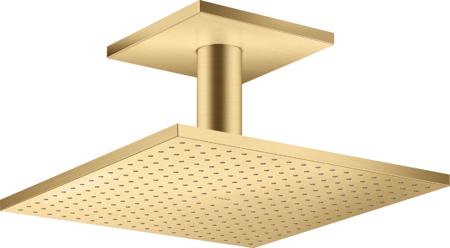 Купить купить верхний душ axor showersolutions 300/300 1jet, с потолочным подсоединением, матовое золото арт. 35316250