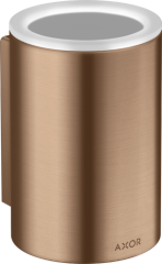 Стаканчик для зубных щеток AXOR Universal Circular настенный, матовое красное золото арт. 42804310