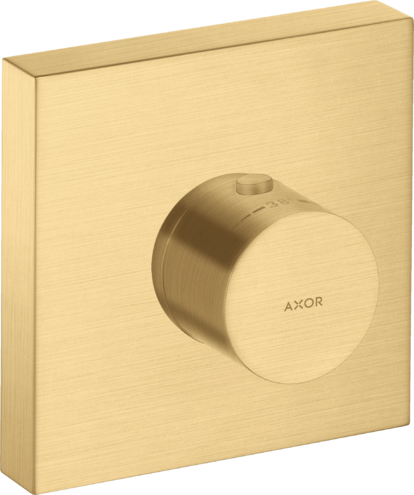 Купить купить термостат axor showersolutions 120/120, скрытого монтажа, квадратный, шлифованное золото арт. 10755250