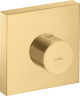 Купить купить термостат axor showersolutions 120/120, скрытого монтажа, квадратный, шлифованное золото арт. 10755250