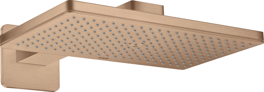 Купить купить верхний душ axor showersolutions 460/300 1jet, с держателем, с розеткой chuveiro fixo 460/300 1jet, шлифованное красное золото арт. 35274310