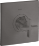 Купить купить термостат axor citterio highflow с крестообразной рукояткой, матовый черный, хром арт. 39716340