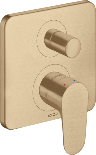 Купить купить смеситель для ванны axor citterio m со встроенной защитной комбинацией en1717, матовая бронза арт. 34427140