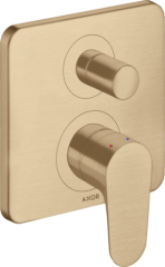 Смеситель для ванны AXOR Citterio M со встроенной защитной комбинацией EN1717, матовая бронза арт. 34427140