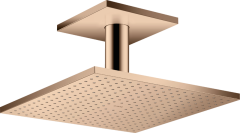 Верхний душ AXOR ShowerSolutions 300/300 1jet, с потолочным подсоединением, полированное красное золото арт. 35316300