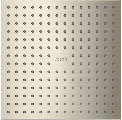 Купить купить верхний душ axor showersolutions 250/250 1jet, потолочный монтаж, шлифованный никель арт. 35309820