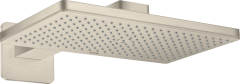 Верхний душ Axor ShowerSolutions 460/300 1jet, с держателем, с розеткой Chuveiro fixo 460/300 1jet, шлифованный никель арт. 35274820
