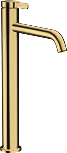 Купить купить смеситель для раковины axor select 260, с рычаговой рукояткой, со сливным гарнитуром, полированное золото арт. 48002990