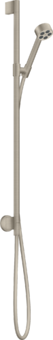 Купить купить душевой набор axor one, с ручным душем, 75 1jet ecosmart, шлифованный никель арт. 48791820