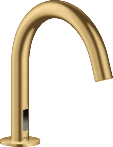 Купить купить смеситель axor uno для раковины электронный с предустановкой температуры, работа от сети 230 v, шлифованное золото арт. 38010250