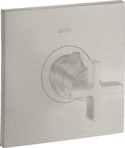 Купить купить термостат axor citterio highflow с крестообразной рукояткой, сталь арт. 39716800