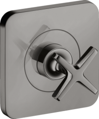 Запорный вентиль AXOR Citterio E 120/120, скрытого монтажа, полированный черный, хром арт. 36771330