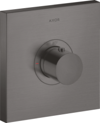 Термостат AXOR ShowerSelect HighFlow, скрытого монтажа, квадратный, матовый черный, хром арт. 36718340