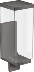 Дозатор жидкого мыла AXOR Universal Rectangular, матовый черный, хром арт. 42610340