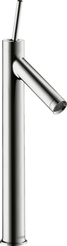 Купить купить смеситель axor starck для раковины на 3 отверстия с длинным изливом 259 мм с незапираемым сливным набором настенный монтаж и для скрытого монтажа, хром арт. 10129000