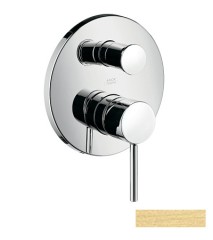 Смеситель для ванны Axor Starck, однорычажный, скрытого монтажа, с круглой рычаговой рукояткой, шлифованная медь арт. 10416950