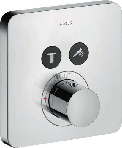 Купить купить термостат axor showersolutions для 2 потребителей, скрытого монтажа, softsquare, хром арт. 36707000