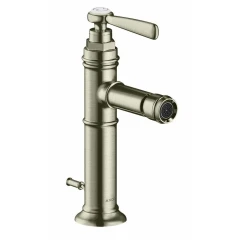 Смеситель для биде Axor Montreux, однорычажный, со сливным гарнитуром, сталь арт. 16526800