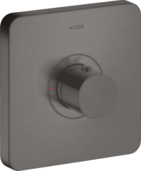 Термостат AXOR ShowerSelect HighFlow, скрытого монтажа, softsquare, матовый черный, хром арт. 36711340